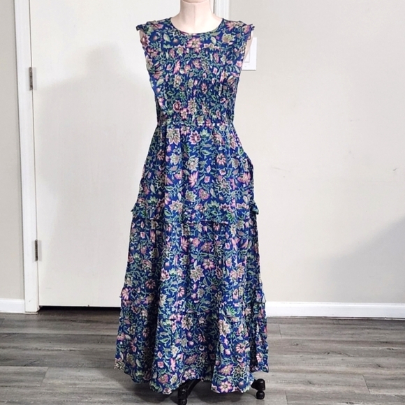 New!Banjanan Iris Dress in Poppy Mallow Surf - Picture 7 of 16